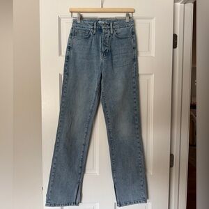 NEVER WORN Good American Light Blue Denim Jeans